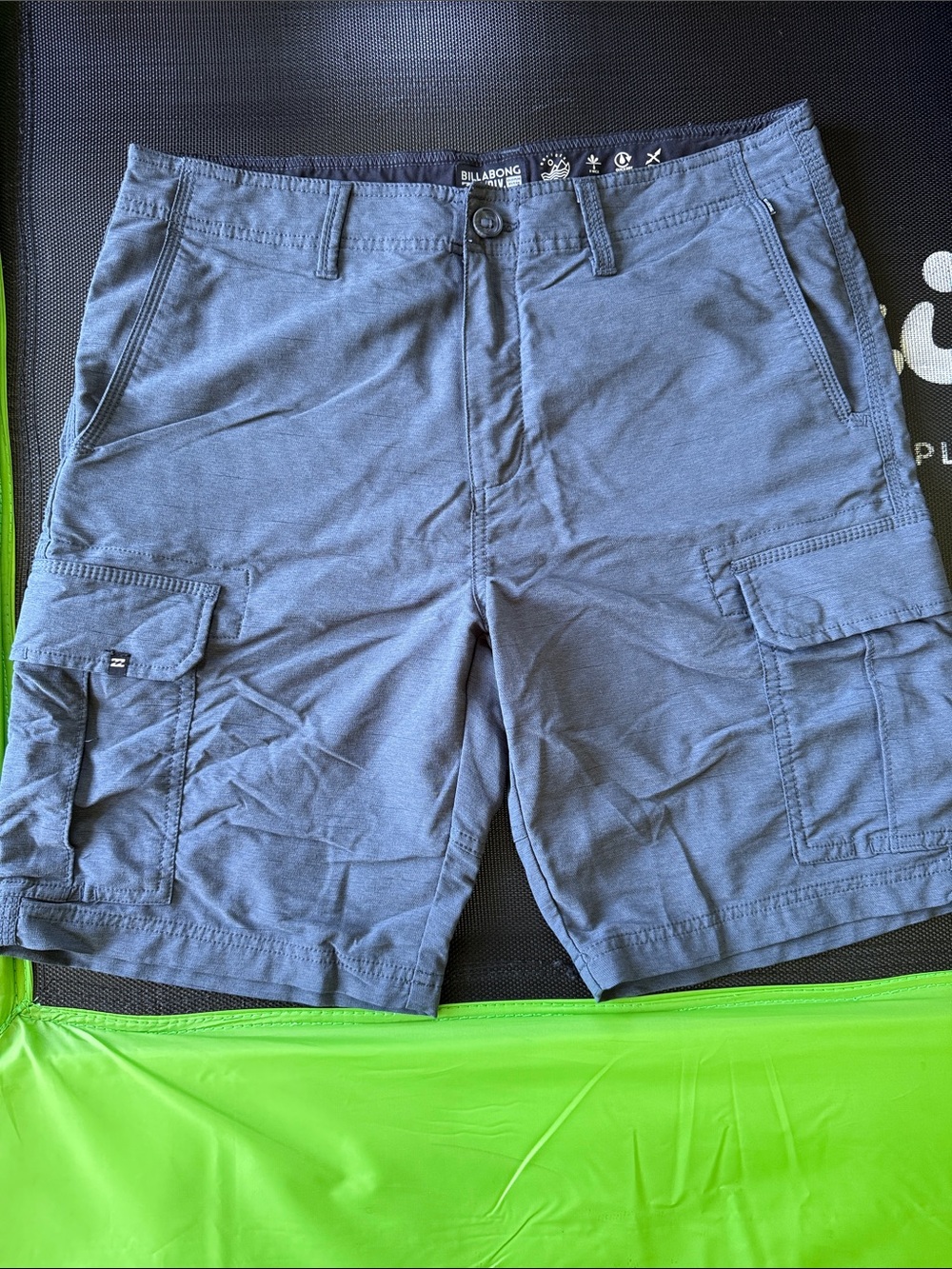 Billabong 33 Men's Slate Blue Cargo Shorts